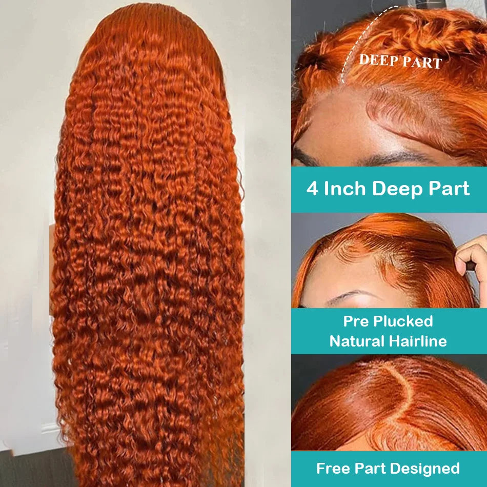 Deep Wave Color Lace Hair Wigs