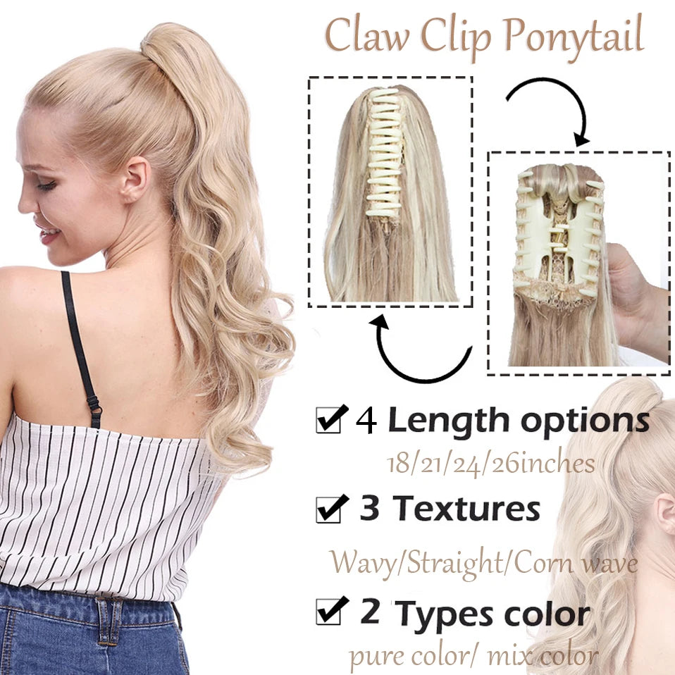 Synthetic Long Ponytail Extension