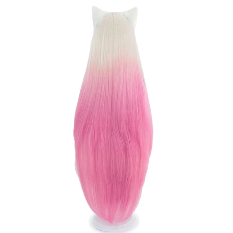 Cosplay Ears Blonde Mixed Pink Wigs