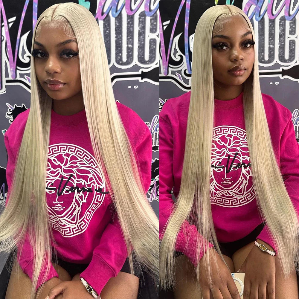 Blonde Straight  Brazilian Lace Frontal Wig