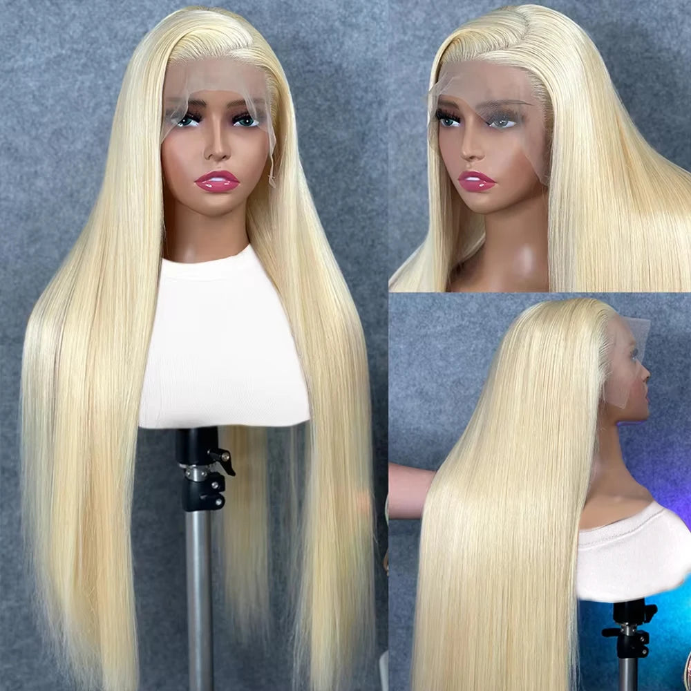 Blonde Straight  Brazilian Lace Frontal Wig