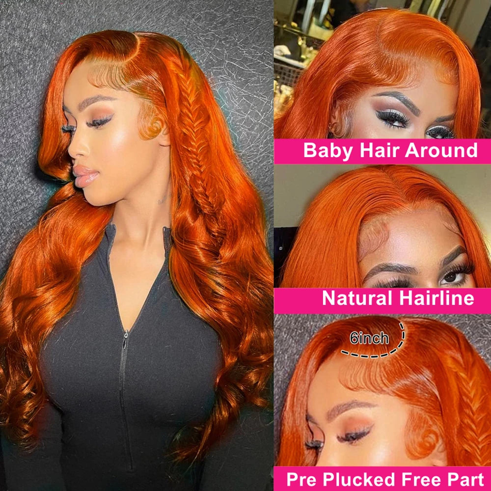 Frontal  Brazilian Ginger Wigs