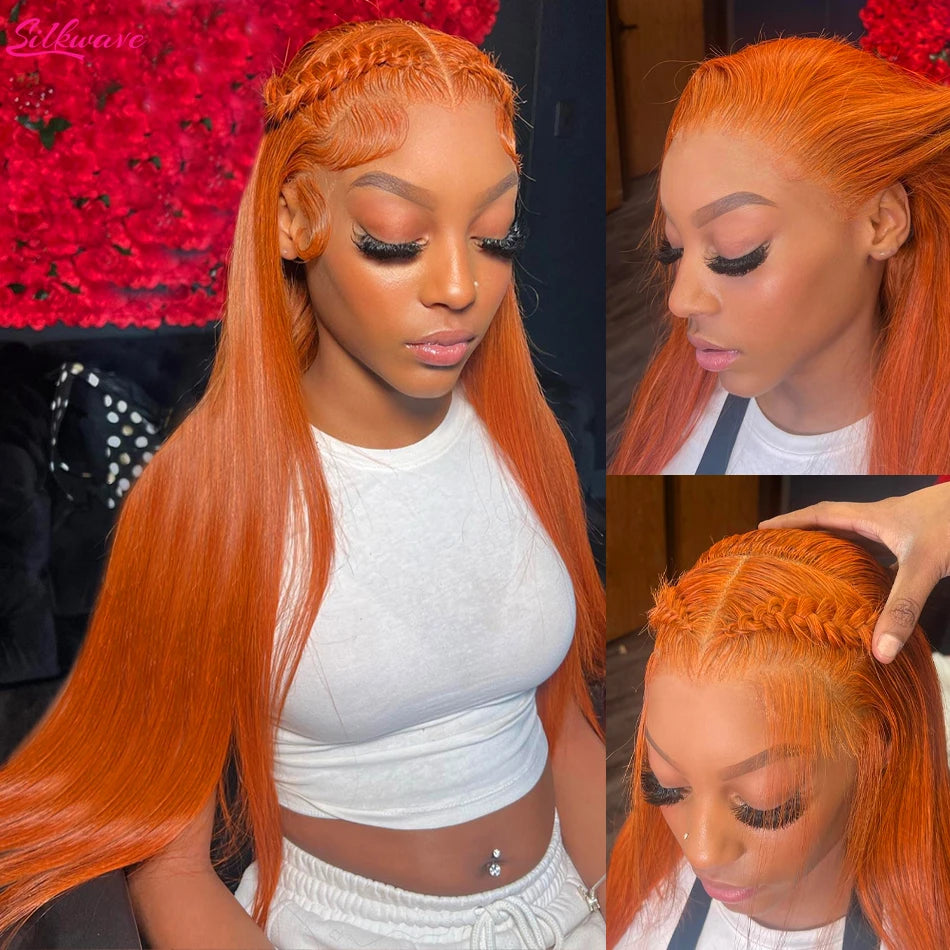 Pre Plucked  Colored Straight Wig